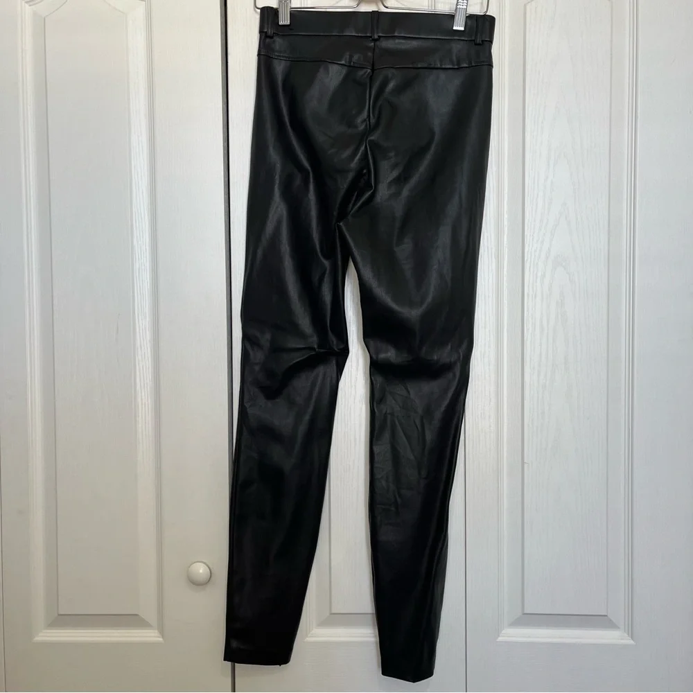 Black Faux Leather Pants - Picture 5 of 6